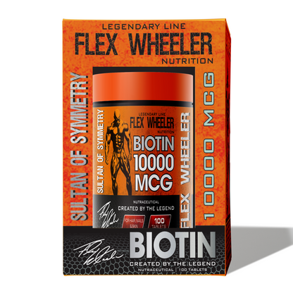 Flex Wheeler Biotin 10000 MCG | 100 Tablets