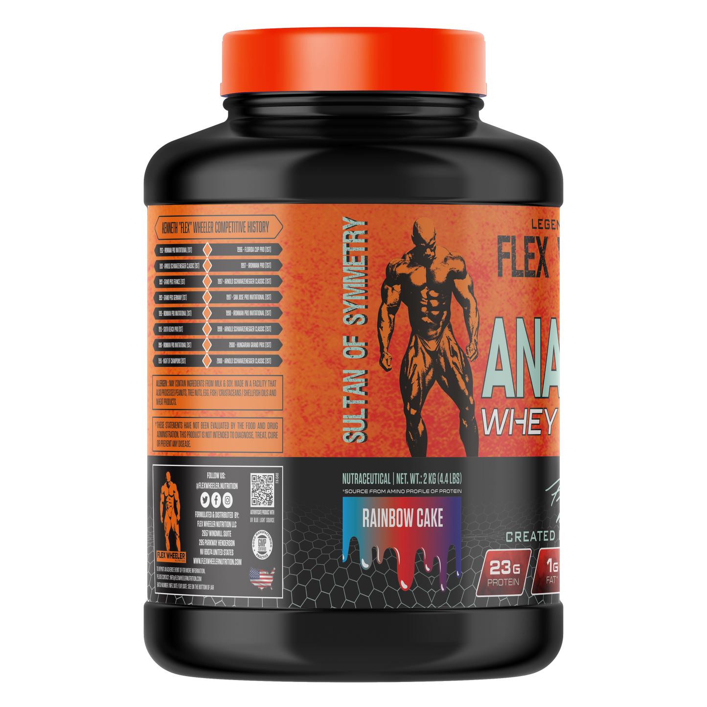 Flex Wheeler Anabolic Whey Protein 4.4 LBS | 74 Servings