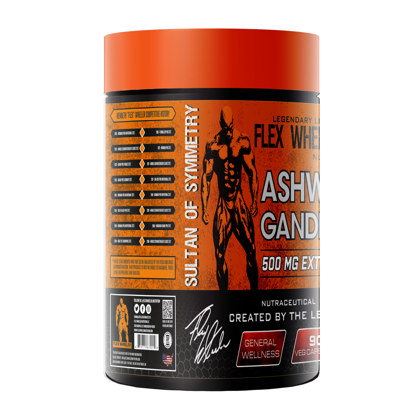 Flex Wheeler Ashwagandha | 90 Veg Capsules