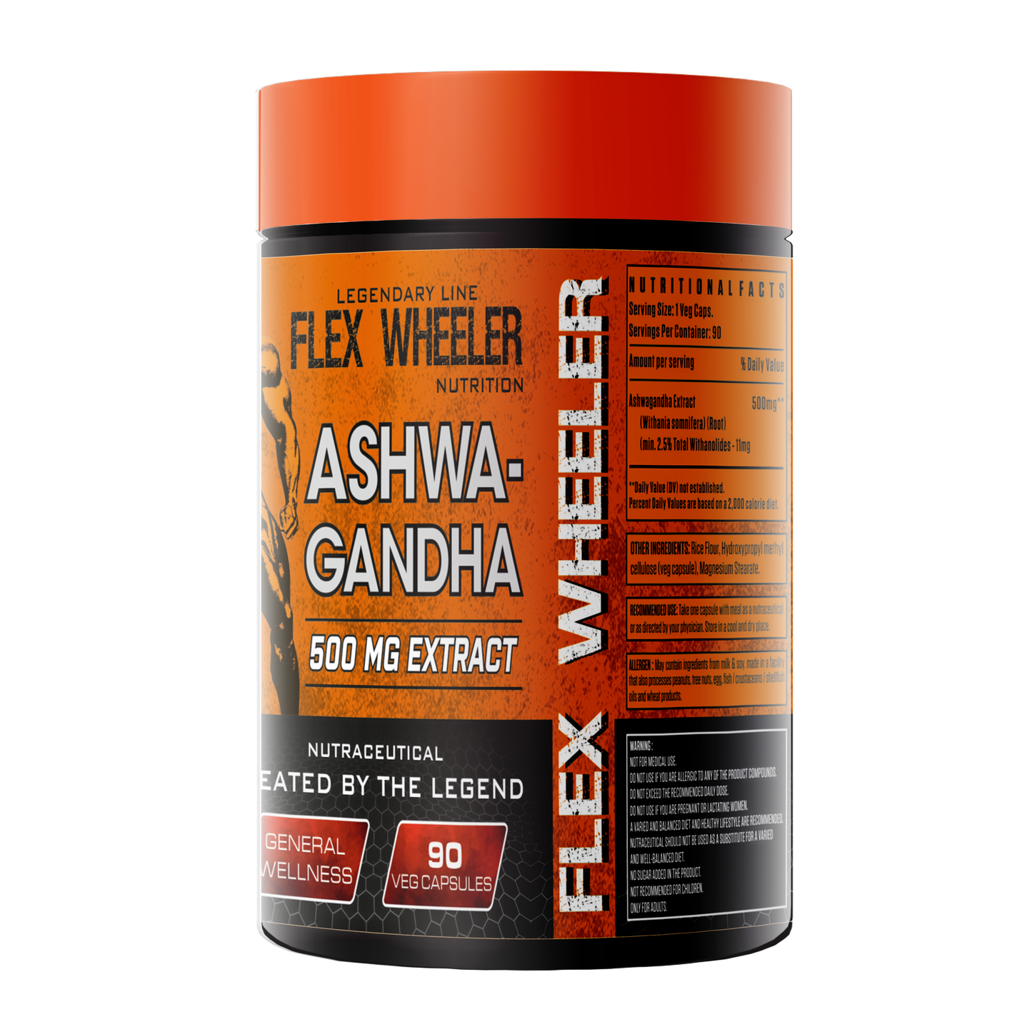 Flex Wheeler Ashwagandha | 90 Veg Capsules