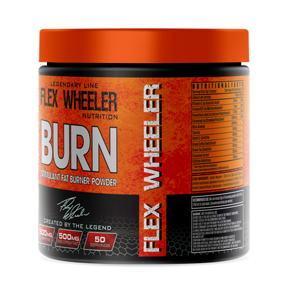 Flex Wheeler Burn Stimulant Fat Burner Powder 250g | 50 Servings