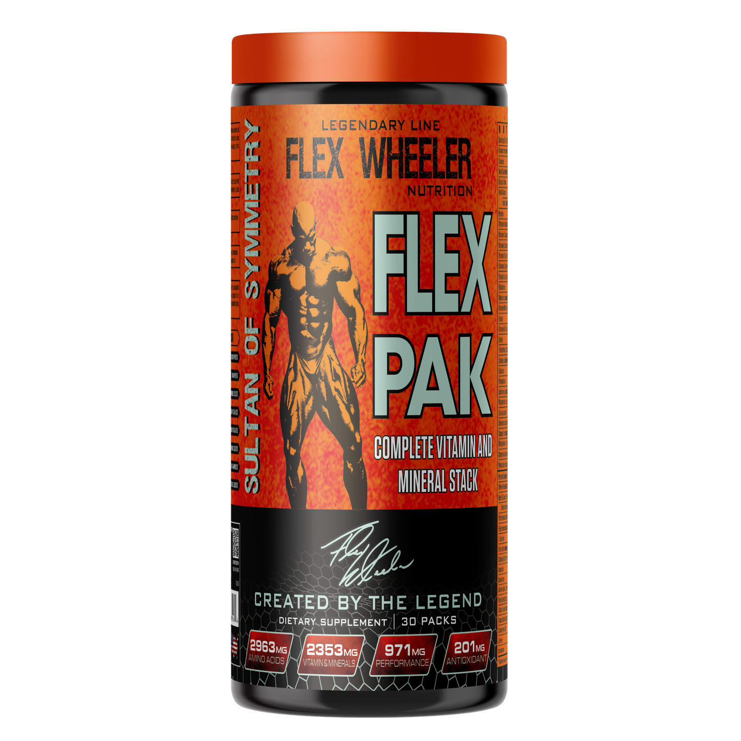 Flex Wheeler Flex Pak Complete Vitamin & Mineral Stack | 30 Packs
