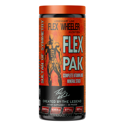 Flex Wheeler Flex Pak Complete Vitamin & Mineral Stack | 30 Packs