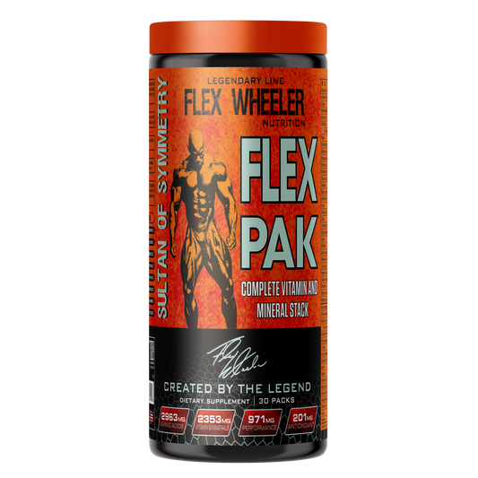 Flex Wheeler Flex Pak Complete Vitamin & Mineral Stack | 30 Packs