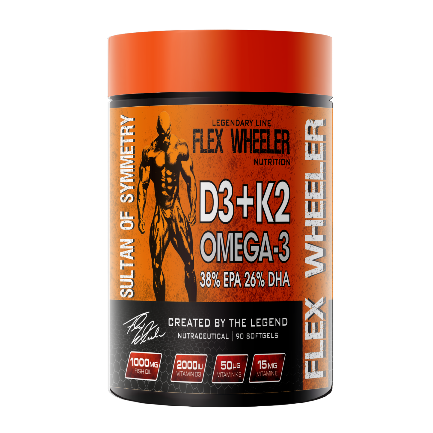 Flex Wheeler D3+K2 Omega-3 | 90 Softgels