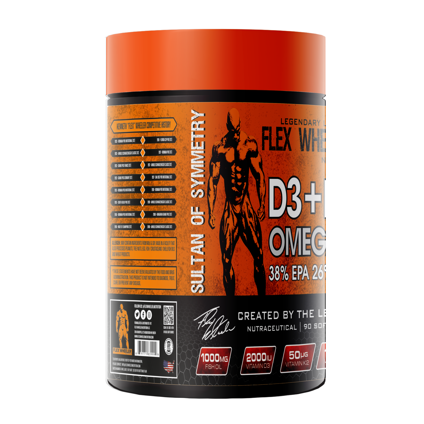 Flex Wheeler D3+K2 Omega-3 | 90 Softgels