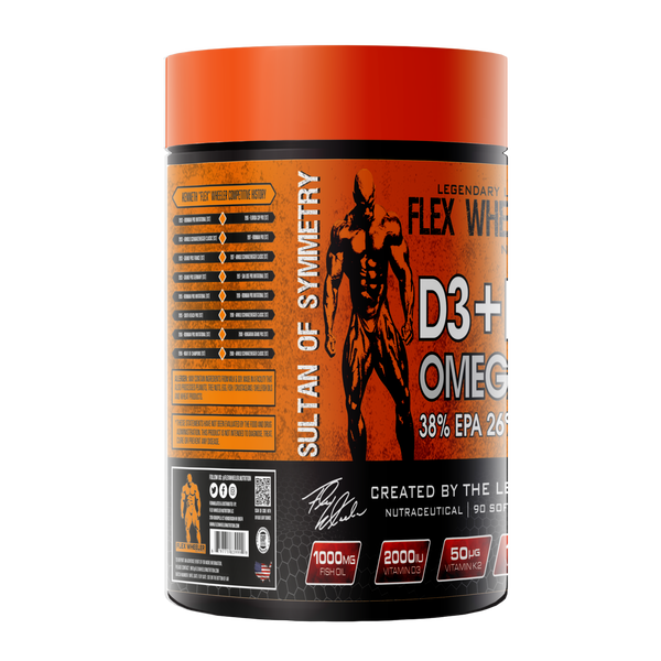 Flex Wheeler D3+K2 Omega-3 | 90 Softgels