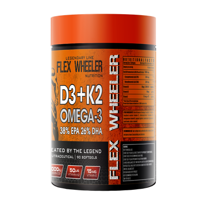 Flex Wheeler D3+K2 Omega-3 | 90 Softgels